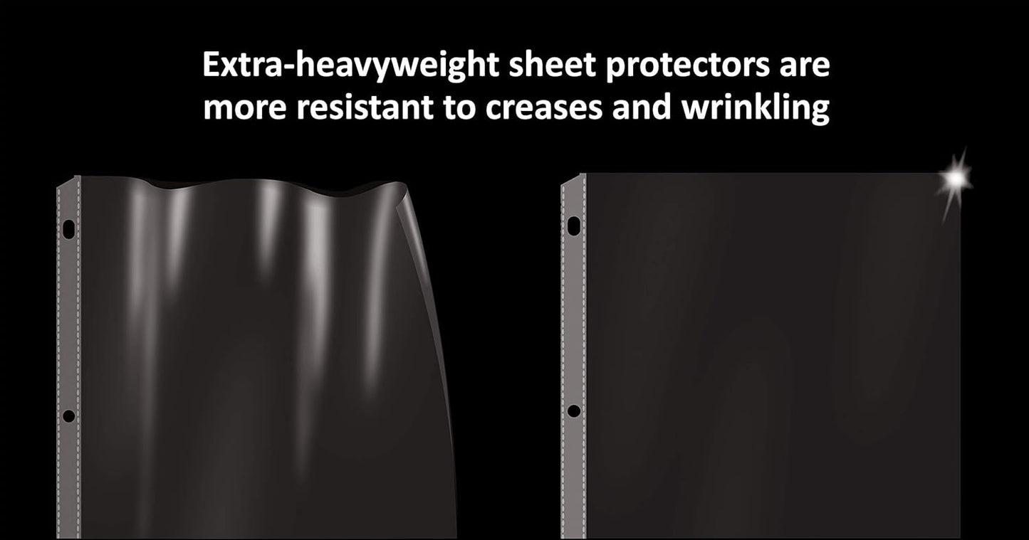 GOLD SEAL 100 Count Diamond Clear Extra Heavyweight Sheet Protectors, 4 mils Strong,8.5 x 11, Top Load, 100 Pack