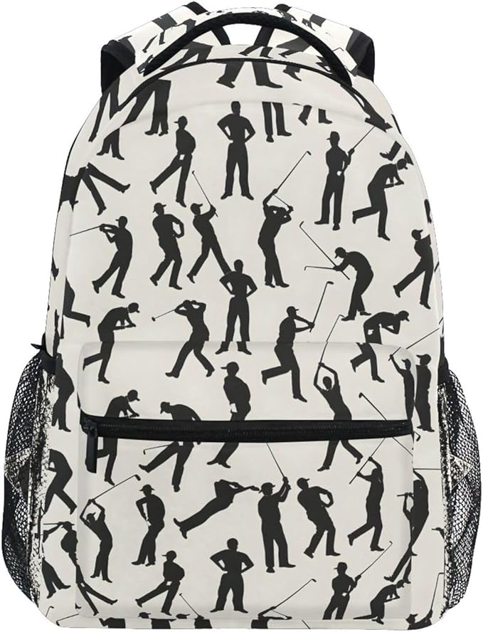 Baseball Player Backpack for School Student Laptop Travel School Bag for Boys Girls Daypack