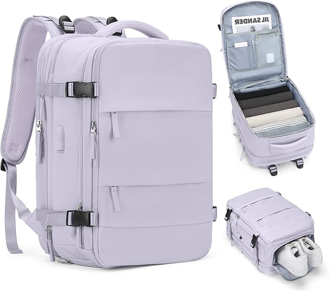 Extra Backpack For Traveling On Airplane Carry On Backpack For Women Men Airline Approved Personal Item Bag For Airlines Gym Bag For Women With Shoe Compartment Waterproof Hiking Backpack