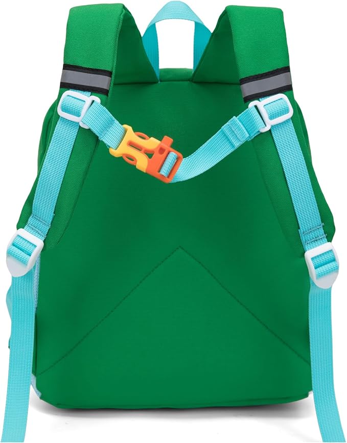 HawLander Little Kids Backpack for Boys Toddler School Bag Fits 3 to 6 years old, 15 inch, Green