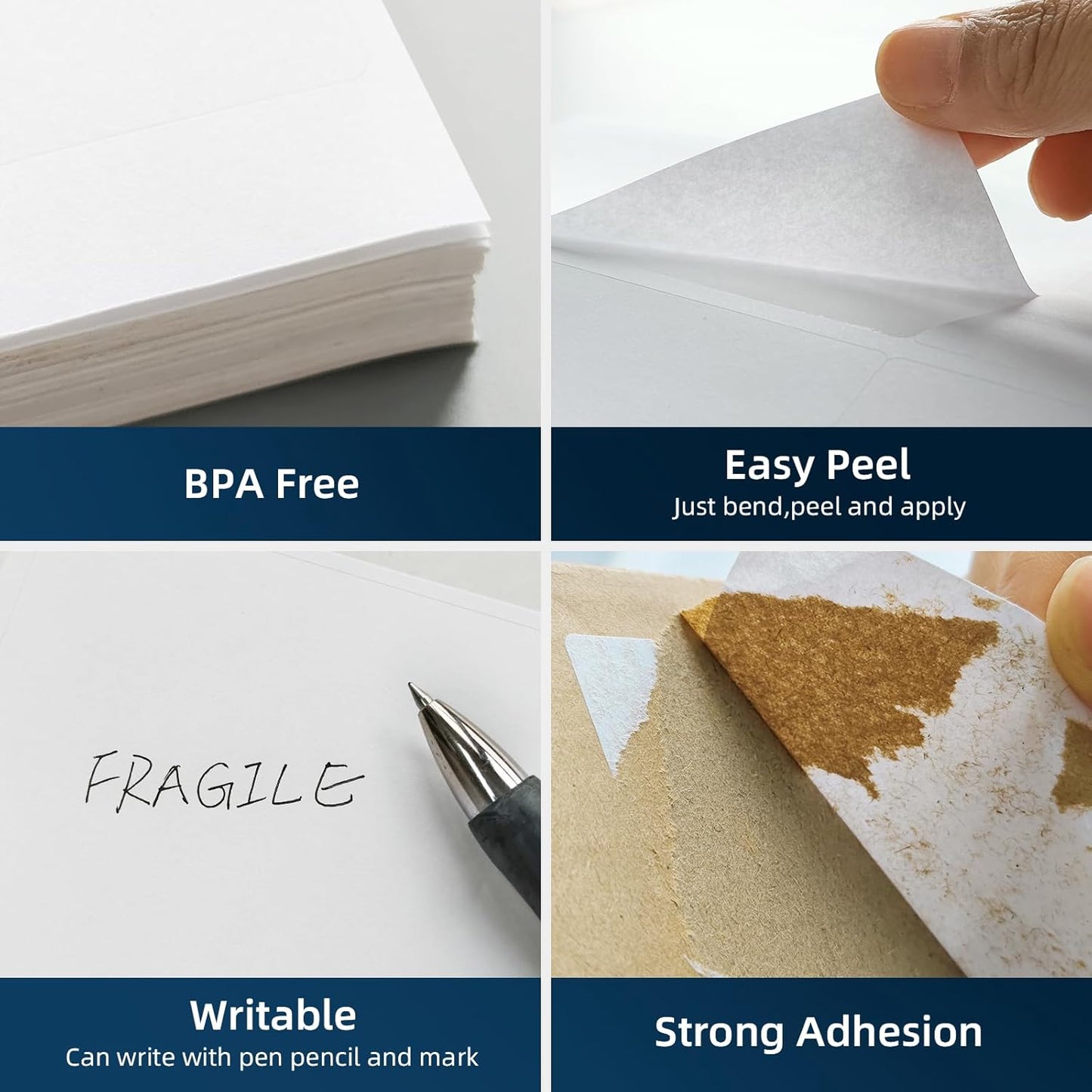 500 Sheets 3000 Pcs 3-1/3 x 4 6 Up Shipping Address Labels for Laser & Inkjet Printers, 3-1/3" x 4" 6 per Sheet Shipping Mailing Stickers, 6 Labels per Page