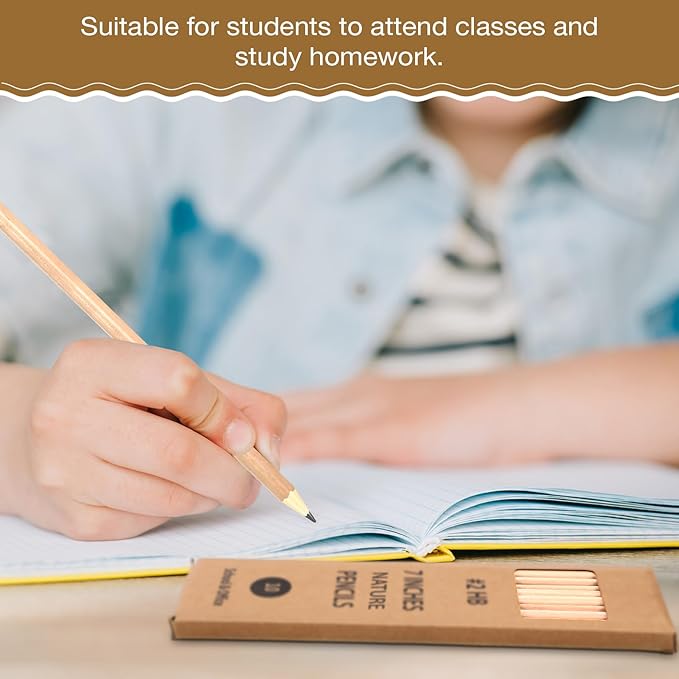 Geyoga 50 Boxes Woodcased Classroom #2 HB Pencils with Erasers 500 Count Pre-sharpened Number 2 Pencils for School Teacher Office Supplies, Writing, Drawing and Sketching Back to School Gifts (Wood)