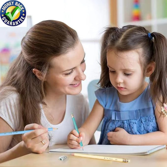 ECOTREE Pencils #2 Pre-Sharpened Pencils for Kids Number 2 Pencil with Erasers for School, Writing, 24 Count