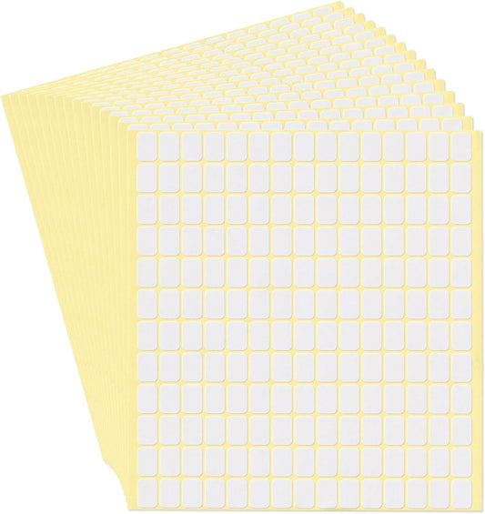 dealzEpic - Self-Adhesive Writable Blank Paper Label Stickers - 9x13mm
