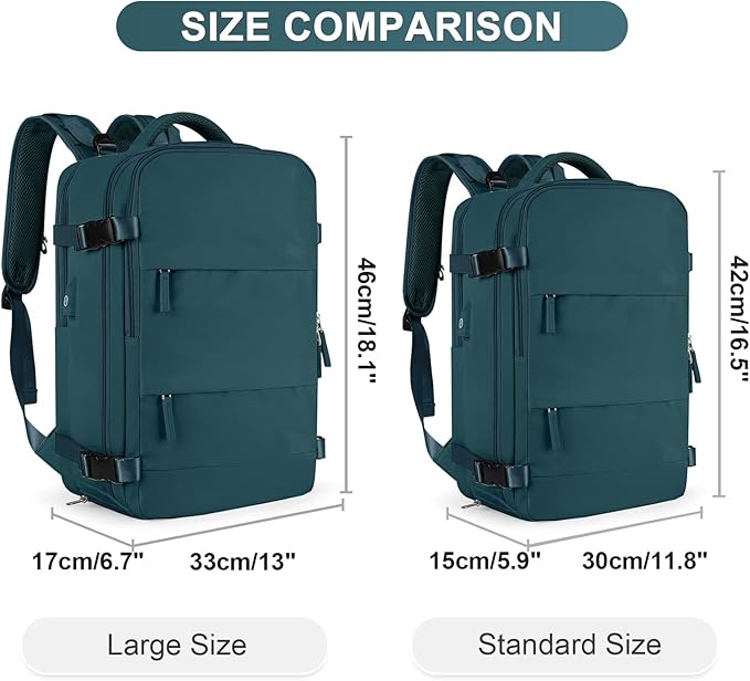 Large Travel Backpack For Women Men Airline Approved Carry On Backpack Flight Approved Waterproof Sports Luggage Backpack Casual Daypack Small Hiking Backpack
