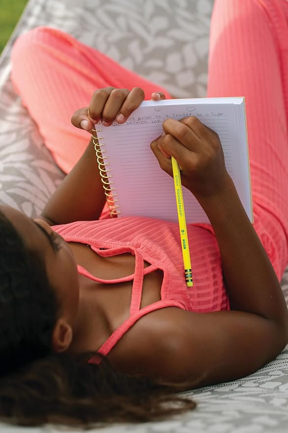 Ticonderoga Wood-Cased Pencils, Pre-Sharpened, #2 HB Soft, Neon Colors, 18 Count