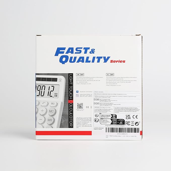 OSALO Desktop Calculator Extra Large Display 12-Digit Big Buttons Accounting Calculators Battery & Solar for Office Business (FQ-450 Extra Large)