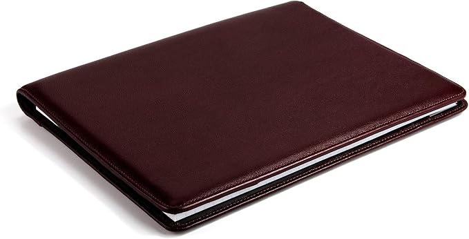 Leatherology Bordeaux Standard Padfolio with Pen Loop