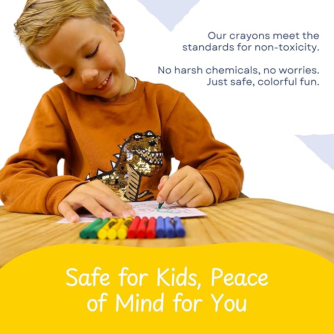 CrayonKing 25 Sets of 4-Packs (100 Bulk Crayons) – Non-Toxic, Individually Wrapped, Perfect for Parties, Restaurants, Classrooms & More