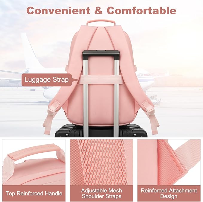 School Laptop Backpack for Girls Bookbag: Large Capacity Elementary Middle High School Book Bag 15.6 Inch Casual College Backpacks Waterproof Travel Back Pack Student Bookbags for Teen Kids Boys Women