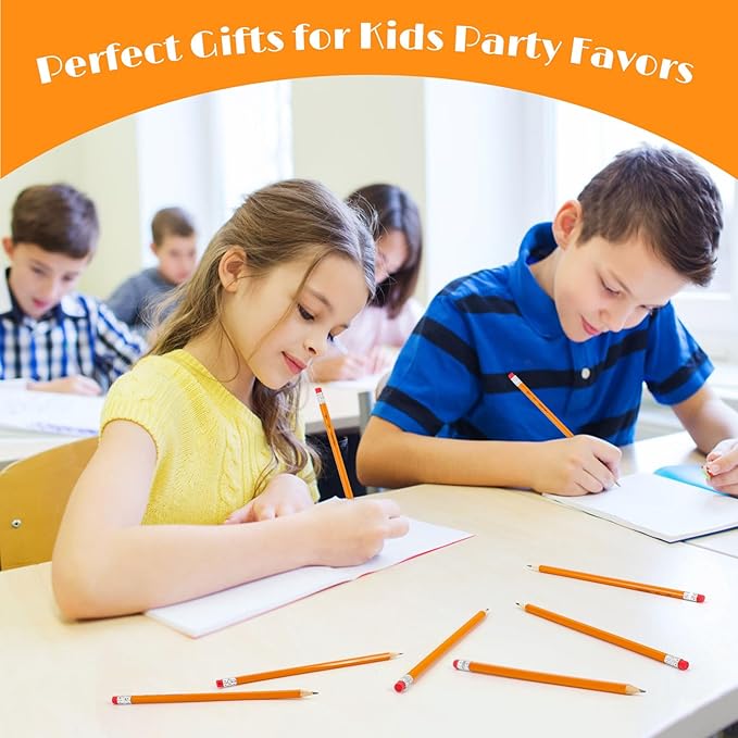 Back to School Supplies, 360-Pack Sharpened #2 Yellow Pencils with Erasers, Bulk Pack Graphite Pencils for School Classroom Teacher Supplies, Writing, Drawing and Sketching