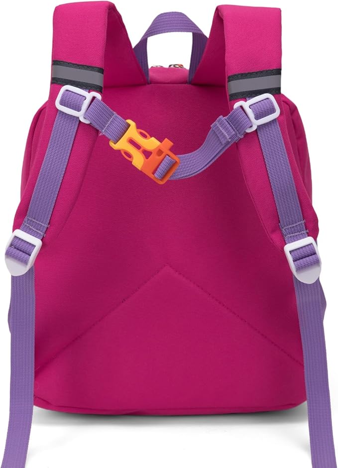 HawLander Little Kids Backpack for Girls Toddler School Bag Fits 3 to 6 years old, 12 inch, Purple