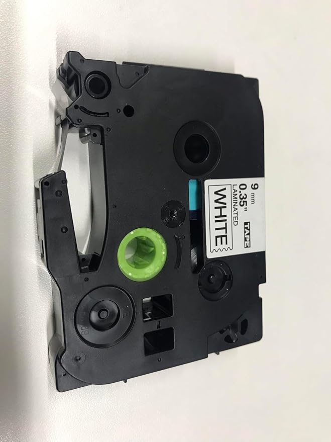 Wonfoucs TZ Tape 9mm 0.35 Laminated White TZe-221 Ptouch Tapes Replace for Brother P-Touch Label Tape TZe221 Work with Brother Label Maker Tape PT-D210 PT-D220 PT-H103W PT-1890 PT-D600 PT-D410, 4-Pack