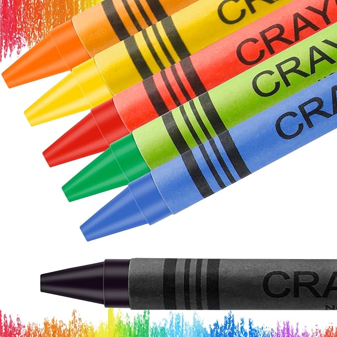 Jeffbaubl Bulk Crayons,30 Boxes of 12-Packs Color Crayons, Bulk Crayon Individual Packs,Washable Crayon,Crayons Party Favors for Classroom Restaurants School Supplies(12 Colors