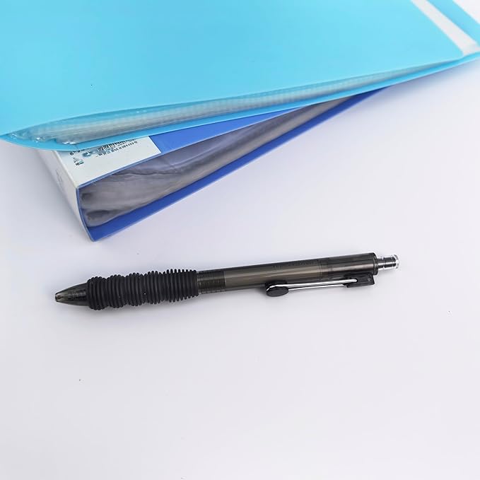 Fengtaiyuan Black Ink, 0.7mm, Retractable Gel Ink Rollerball Pens, Fine Point, Comfortable Grip, Easy Hold, Writting Smooth, 18 Pack (Black ZS07P18)