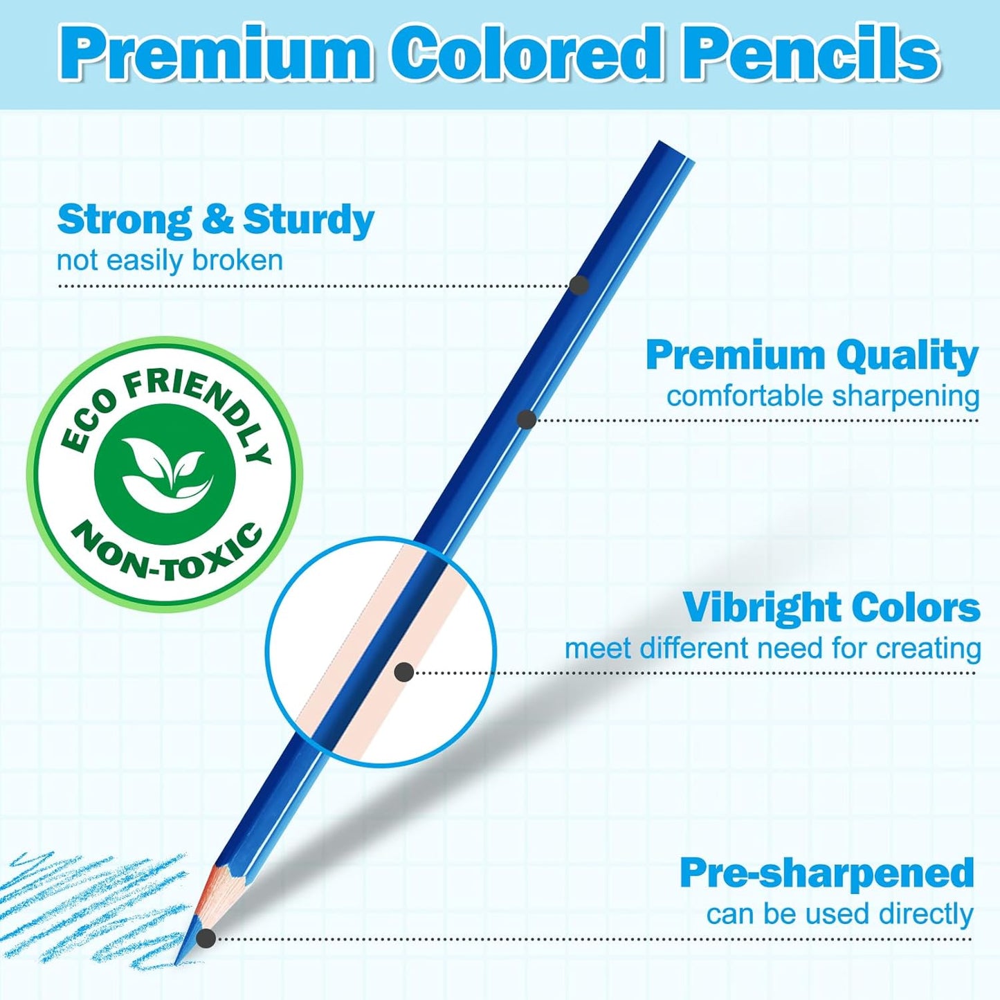 144 Count Colored Pencils for Kids, 12 Pack Colored Pencils in 12 Colors, Pre-sharpened Color Pencils Bulk, Coloring Pencil Bulk for Teachers Supplies, Back to School Classroom Prizes Gifts