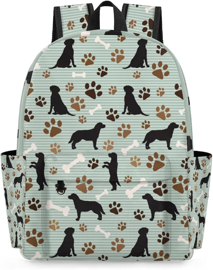 Cute Dog Puppy Kids Backpack for Boys Girls Paw Print Preschool Toddler Backpack Kindergarten Nursery Bookbag Travel Children Lightweight School Bag