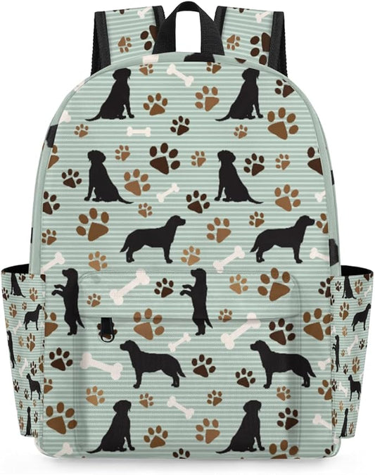 Cute Dog Puppy Kids Backpack for Boys Girls Paw Print Preschool Toddler Backpack Kindergarten Nursery Bookbag Travel Children Lightweight School Bag