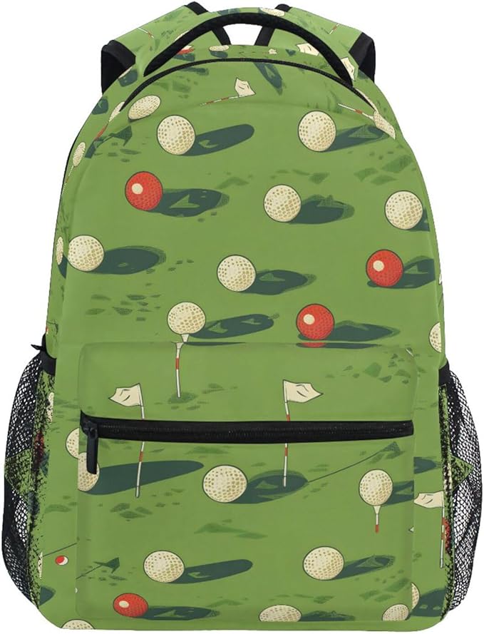 Golf Backpack for School Student Laptop Travel School Bag for Boys Girls Daypack