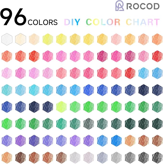 Colored Pencils for Adult Coloring Books, 96 Color Pencil Set, Soft Core Coloring Pencils, Colour Drawing Pencil Set with Sharpener for Adult Artist Coloring, Drawing, Sketching