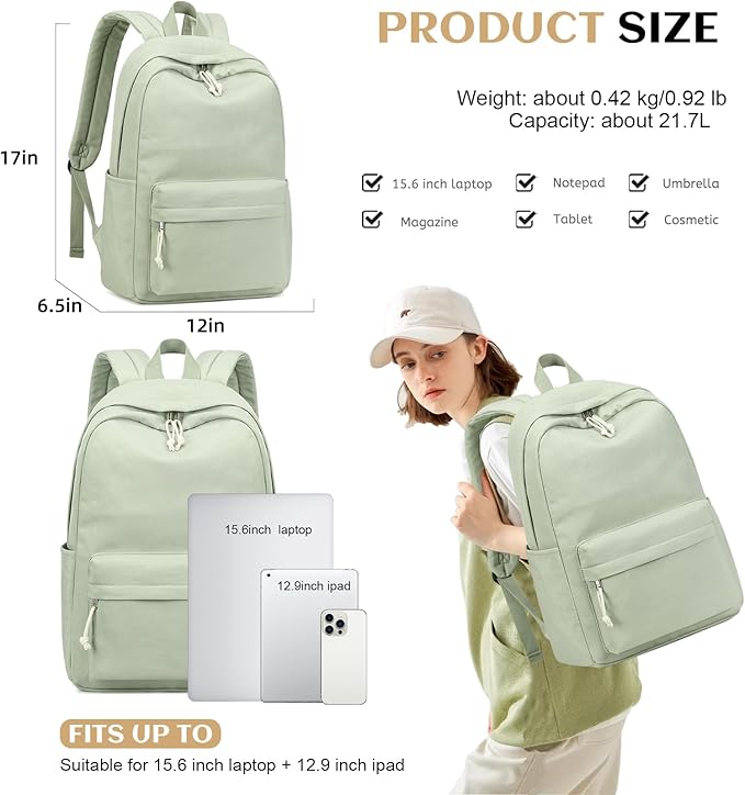 Bluboon Backpack for School Kids Backpack Teen Girls Bookbag Laptop Backpack Gifts for Women