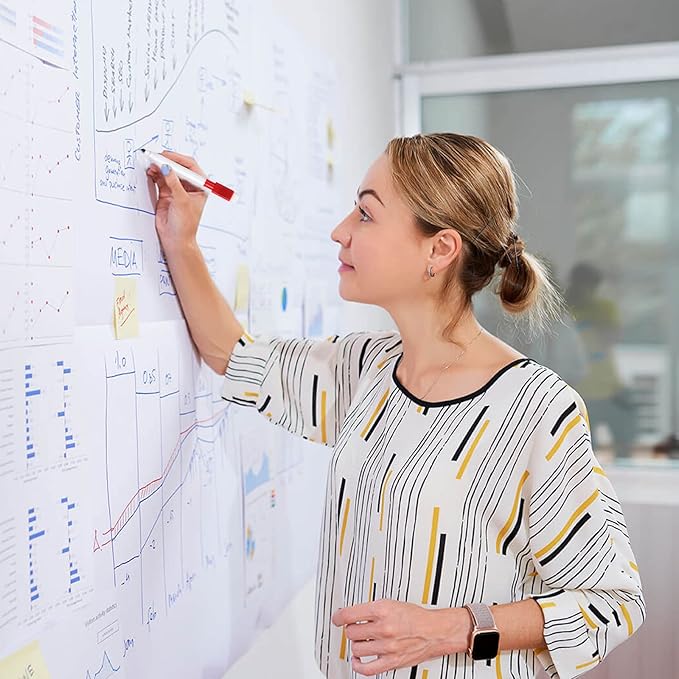 25 Pcs Colorful Magnetic Dry Erase Markers with Eraser Cap, White Board Mini Dry Erase Markers Bulk, Fine Point Tip Student White Board Markers for Teachers Office School Supplies