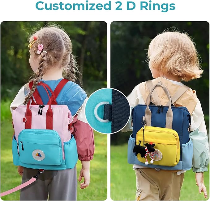 CLUCI Toddler Backpack Kids Backpacks For Boys Preschool Kindergarten Elementary Daycare Backpack For School & Travel Bookbag with 4 Detachable Cute Patches
