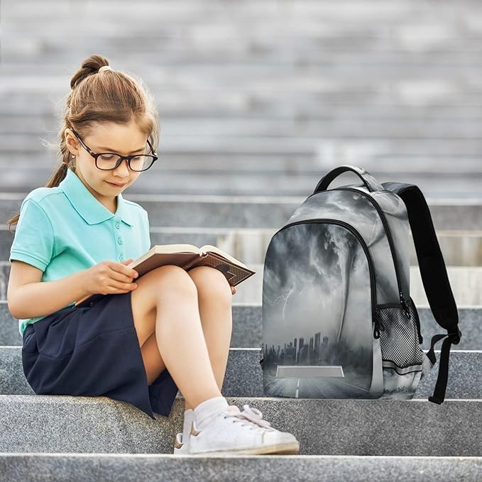 Magic Tornado Backpack for Girls Kids Boys School Bookbags,Student Laptop Backpack Carrying Bag Casual Lightweight Travel Sports Day Packs