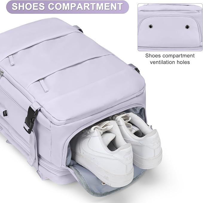 Extra Backpack For Traveling On Airplane Carry On Backpack For Women Men Airline Approved Personal Item Bag For Airlines Gym Bag For Women With Shoe Compartment Waterproof Hiking Backpack