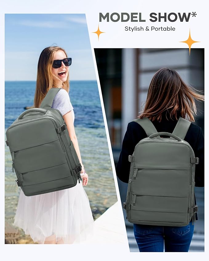 Large Travel Backpack for Women Airline Approved Carry on Backpack for Airplanes Mochila De Viaje Spirit Airlines Personal Item Bag 18x14x8 Personal Item Travel Bag Backpack for Traveling on Airplane