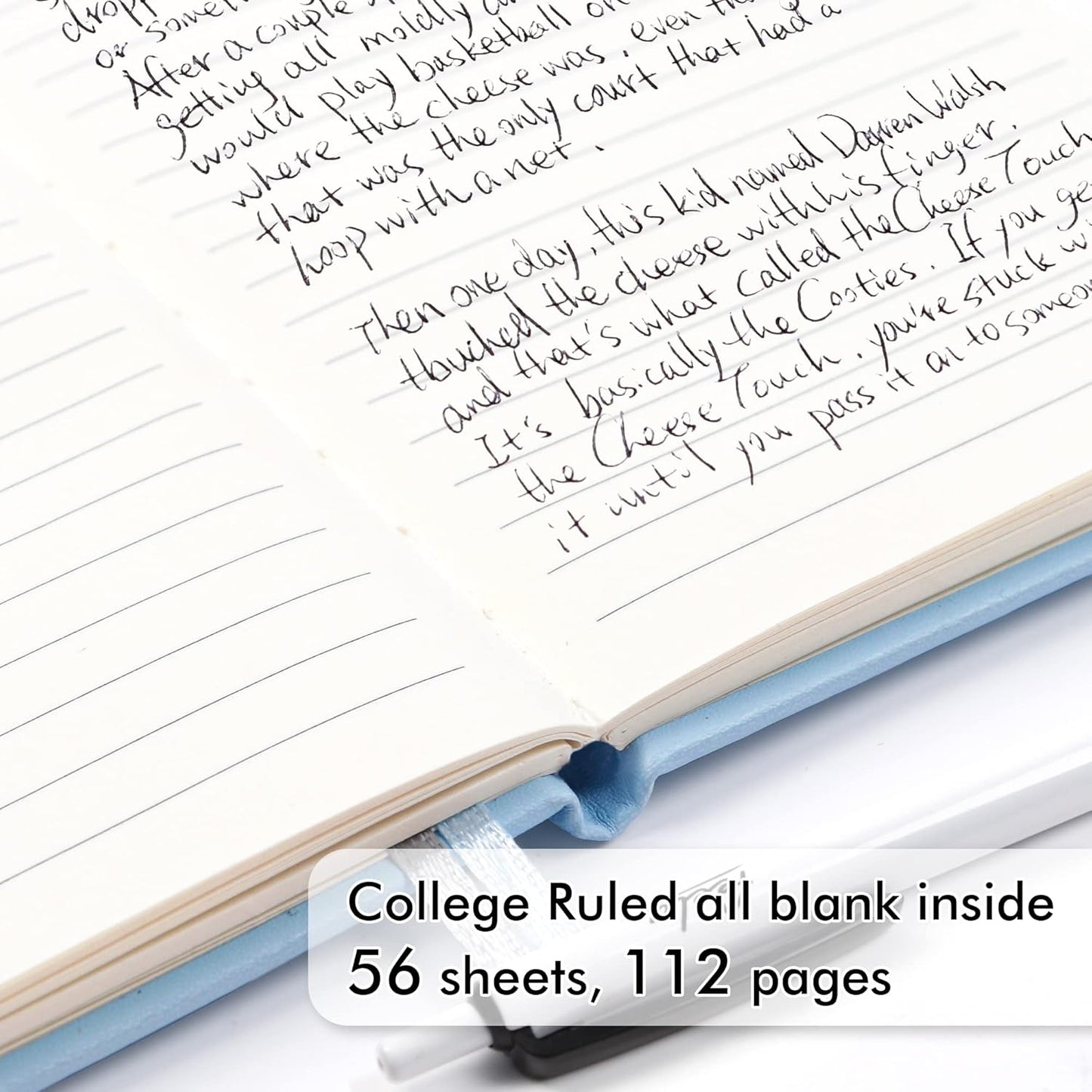 feela Pocket Notebook Journals, Mini Cute Small Hardcover College Ruled Notepad Office School Supplies, with 3 Black Pens, 3.5”x 5.5”, 3 Pack, A6, Solid Colors, Gray, Yellow, Light Blue