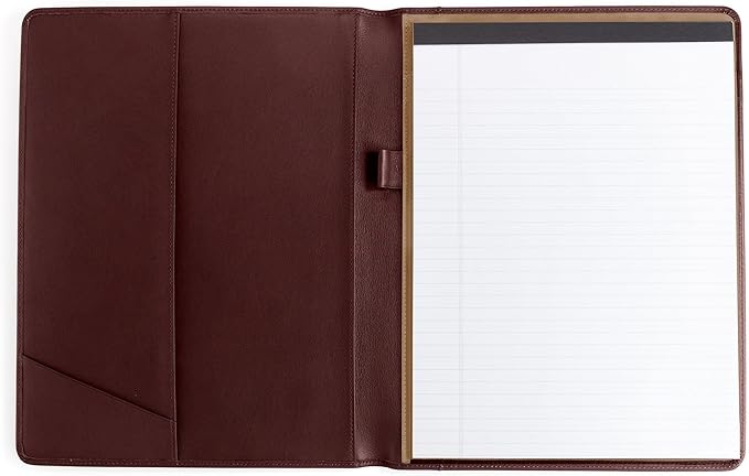 Leatherology Bordeaux Standard Padfolio with Pen Loop
