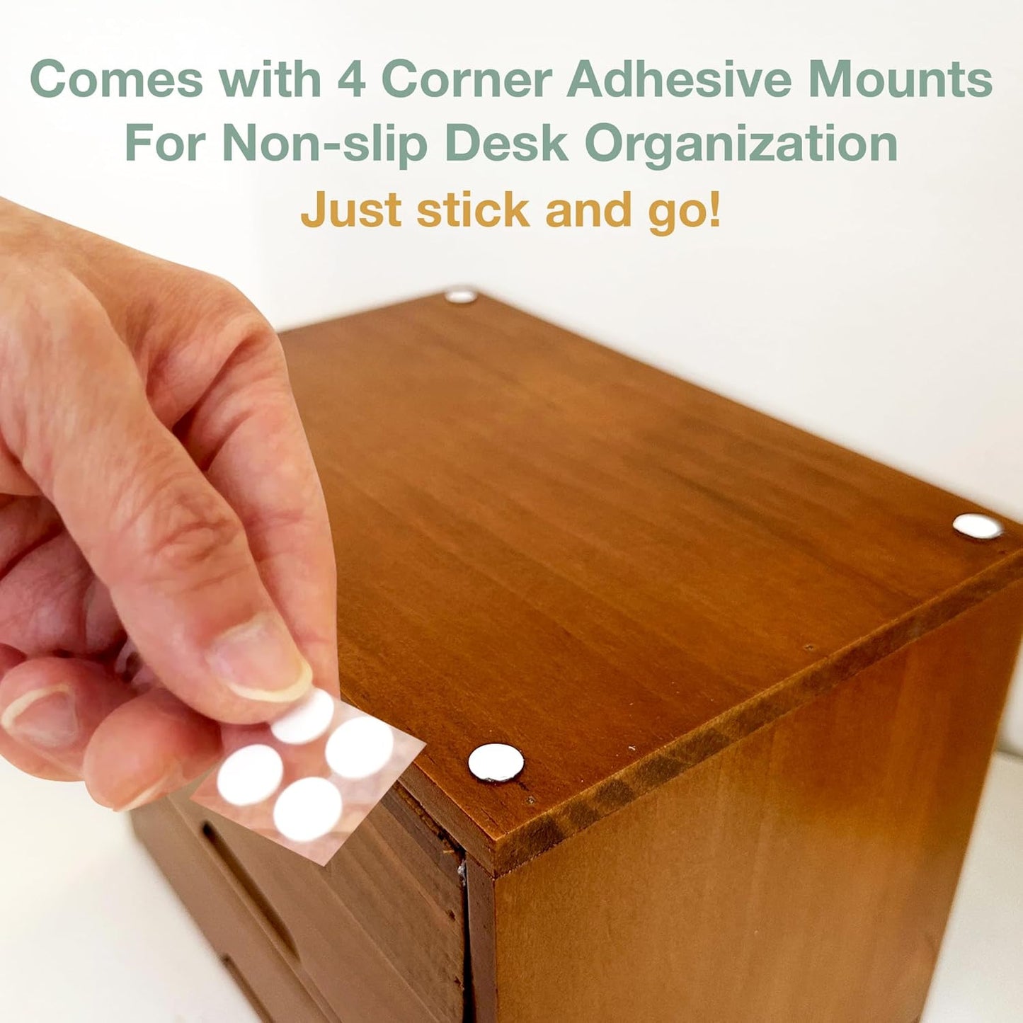 Vintage 5-Drawer Wooden Desk Organizer - Craft Storage Drawers - Rustic Shelf Drawer - Ideal Home Office Organizers and Accessories - Embroidery Floss - Apothecary Cabinet, Art Storage I Stackable