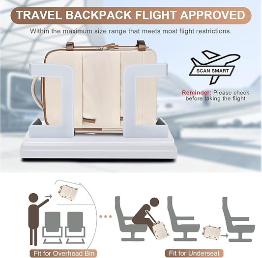 coofay Extra Large Travel Backpack Carry on Flight Approved Mochila De Viaje Personal Item Backpack for Airlines Frontier Airlines Personal Item Bag Backpack for Travel Backpacks for Men Women