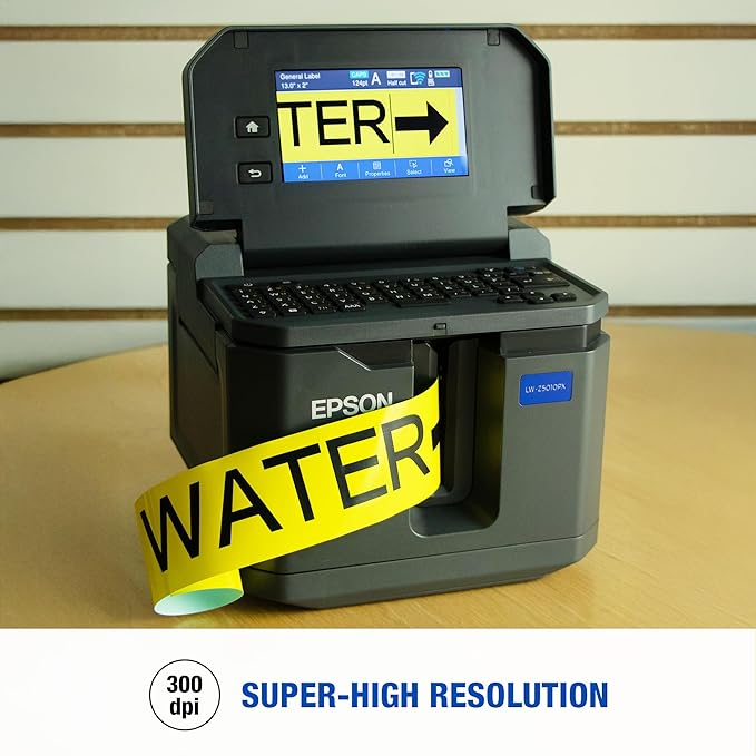 LABELWORKS Epson LW-Z5010PX Industrial Label Maker - Complete Printer Kit with Accessories, PX 147' Bulk Label Rolls, Desktop Printer