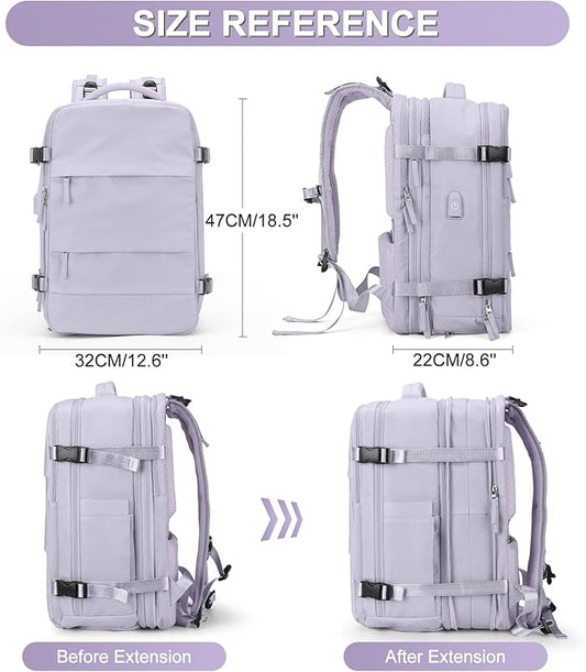 Extra Backpack For Traveling On Airplane Carry On Backpack For Women Men Airline Approved Personal Item Bag For Airlines Gym Bag For Women With Shoe Compartment Waterproof Hiking Backpack