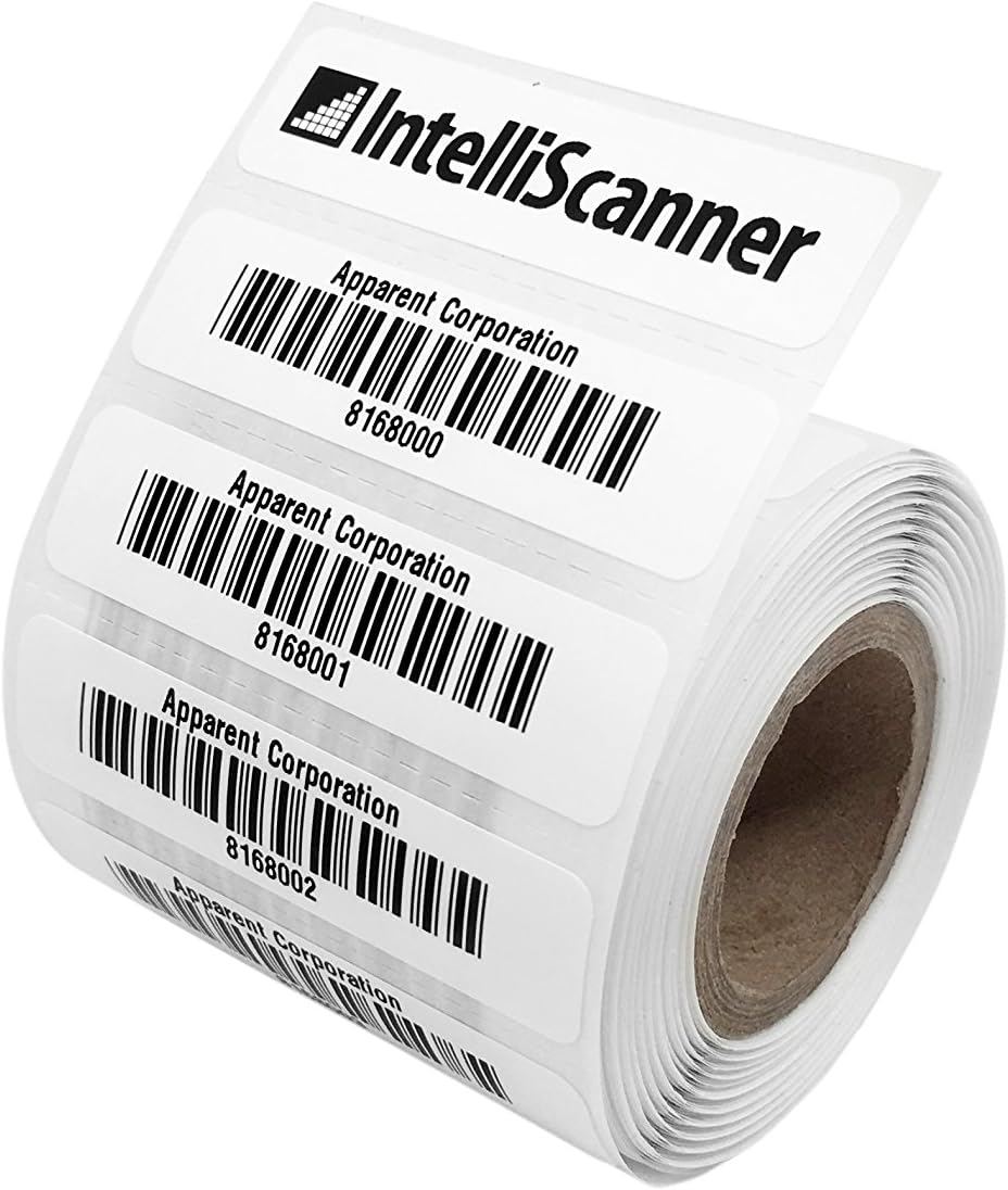 IntelliScanner Custom Barcode Asset Tags (Pack of 100 - Customized)