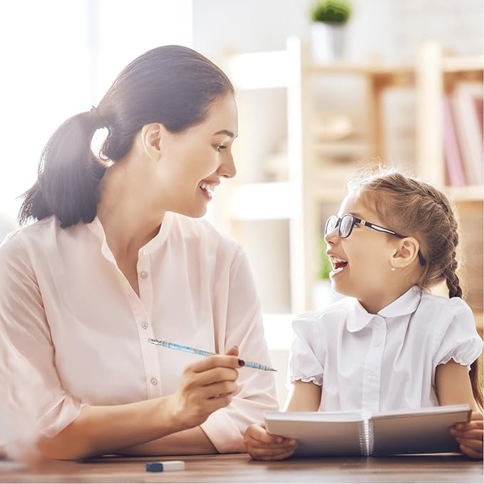ECOTREE Pencils #2 Pre-Sharpened Pencils for Kids Cute Rainbow Pencil Number 2 Pencil for School, Writing, 12 Count