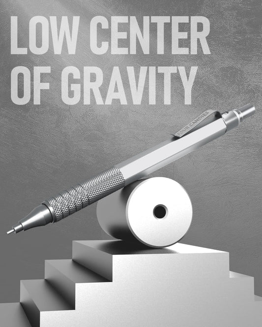 Four Candies 0.5mm Mechanical Pencil Set with Case, 3PCS Metal Artist Lead Pencil with 8 Tubes (480PCS) HB Lead Refills, 3 Erasers, 9 Eraser Refills For Engineer Art Writing Drawing Drafting, Silver