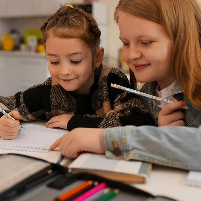 ECOTREE Pencils #2 Pre-Sharpened Pencils for Kids Cute Rainbow Pencil Number 2 Pencil for School, Writing, 12 Count