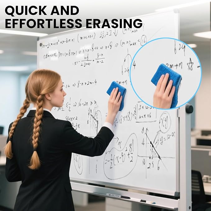 Dry Erase Markers Fine Tip, 3 Assorted Colors, 72 Pack Low-Odor Whiteboard Markers, Office Supplies