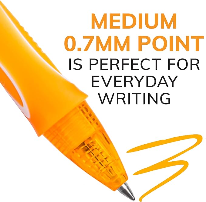 BIC Gelocity Quick Dry Ocean Themed Gel Pens, Medium Point (0.7mm), 8-Count Gel Pen Set, Colored Gel Pens for Note Taking and Journaling