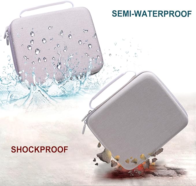 LTGEM Case Compatible with Liene M100 4x6 Photo Printer/HPRT CP4100 4x6 Photo Printer and Photo Paper, Beige(Case Only)