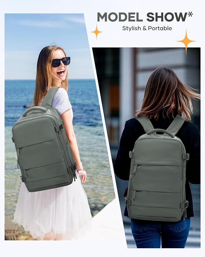 Travel Backpack for Women Airline Approved Carry on Backpack for Airplanes Mochila De Viaje Spirit Airlines Personal Item Bag 18x14x8 Personal Item Travel Bag Backpack for Traveling on Airplane