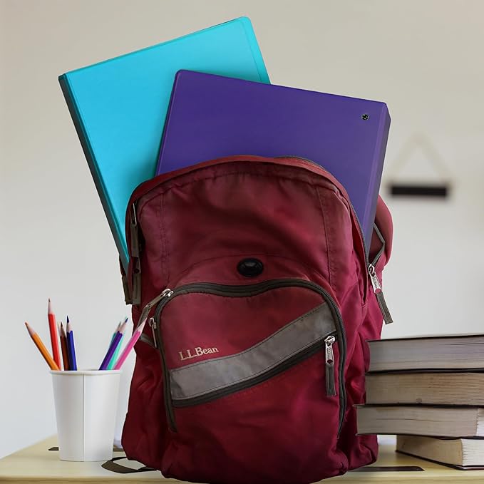 Samsill Plant-Based 2 Inch Durable Round Ring, Made in USA, View Binder, Eco-Friendly, USDA Certified Biobased, Single, Turquoise