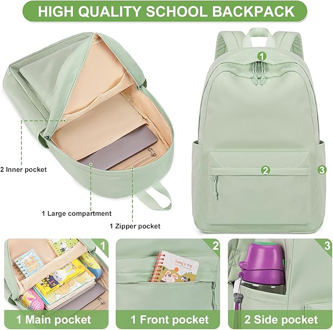 Bluboon Backpack for School Kids Backpack Teen Girls Bookbag Laptop Backpack Gifts for Women