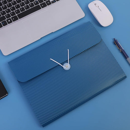 SKYDUE Accordion File Organizer, Expanding File Folder with 7 Pockets, Portable Receipt Paper Documents Organizer, Letter Size Filing Folder School Office Supplies, Dark Blue