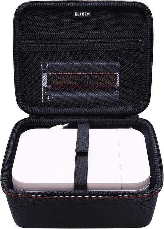 LTGEM Case Compatible with Liene M100 4x6 Photo Printer/HPRT CP4100 4x6 Photo Printer and Photo Paper, Black(Case Only)