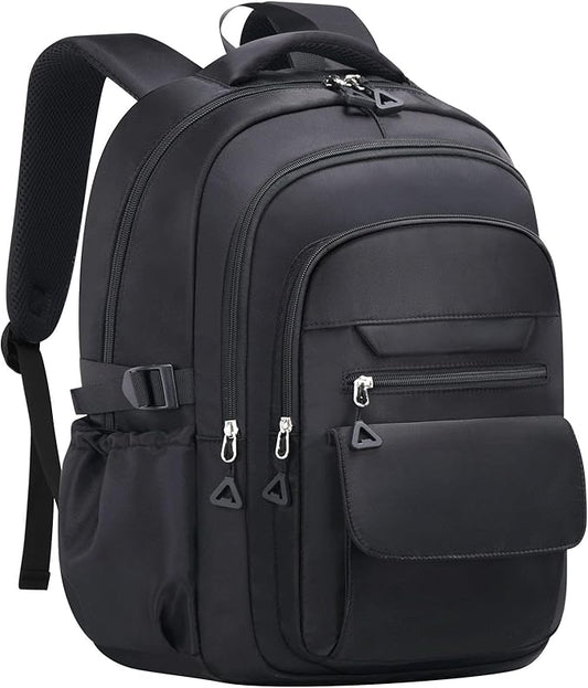 Cute Backpack for School Teen Girls Black Bookbag Aesthetic Womens Travel Book Bags for School Kids Student Back Packs