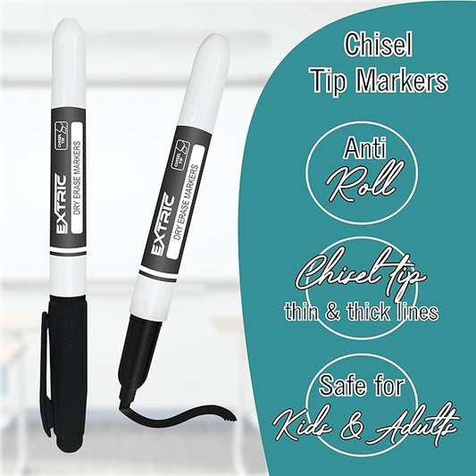 Black Dry Erase Markers, 36 Count Whiteboard Markers Chisel Tip, Bulk Classroom White Board Marker Dry Erase, Low Odor Chisel Tip Erasable Markers